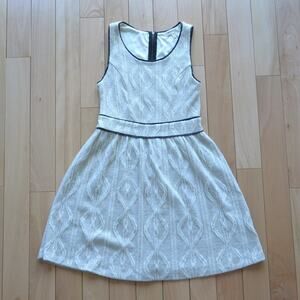 Monteau Dress Summer Dress Size Medium (Women's) White and Black Short Dress
